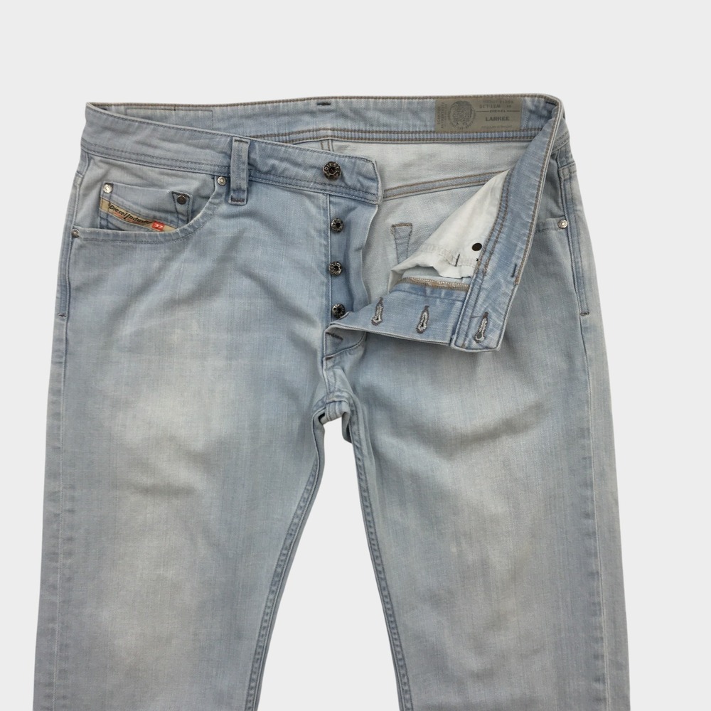 Diesel Men's Straight Jeans in Light Blue Wash